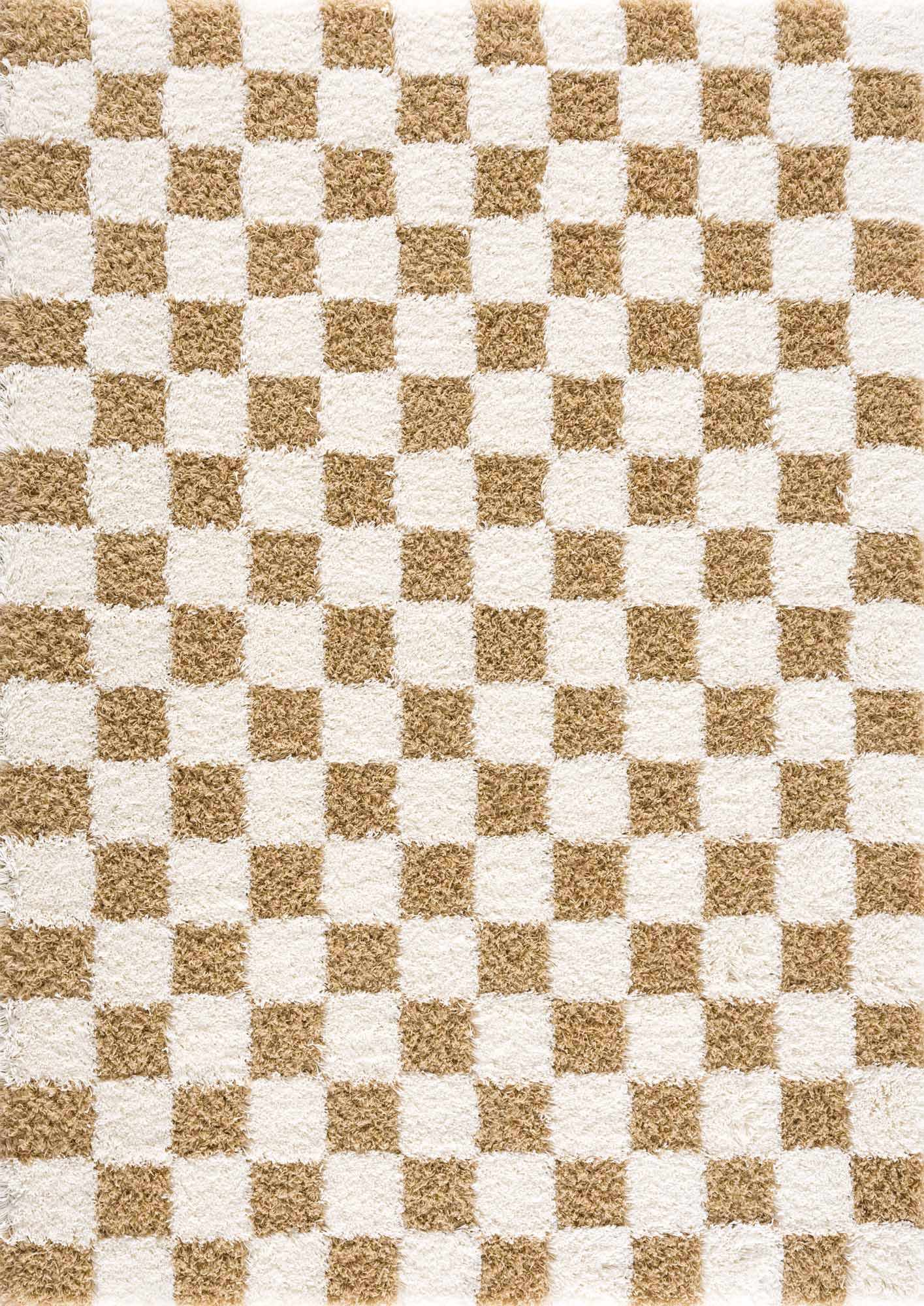 Atira Mustard Checkered Area Rug-2
