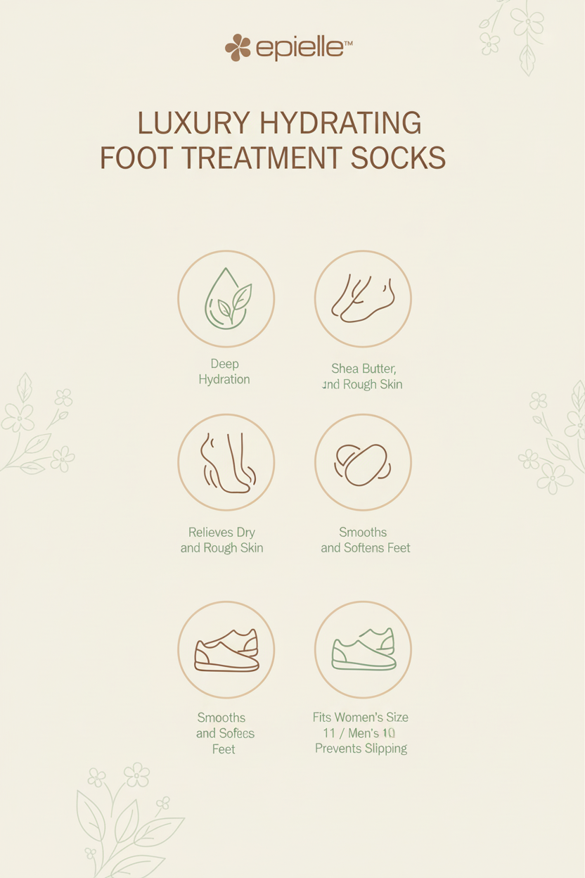Hydrating Socks Shea Butter +Jojoba Oil +Vitamin E-1