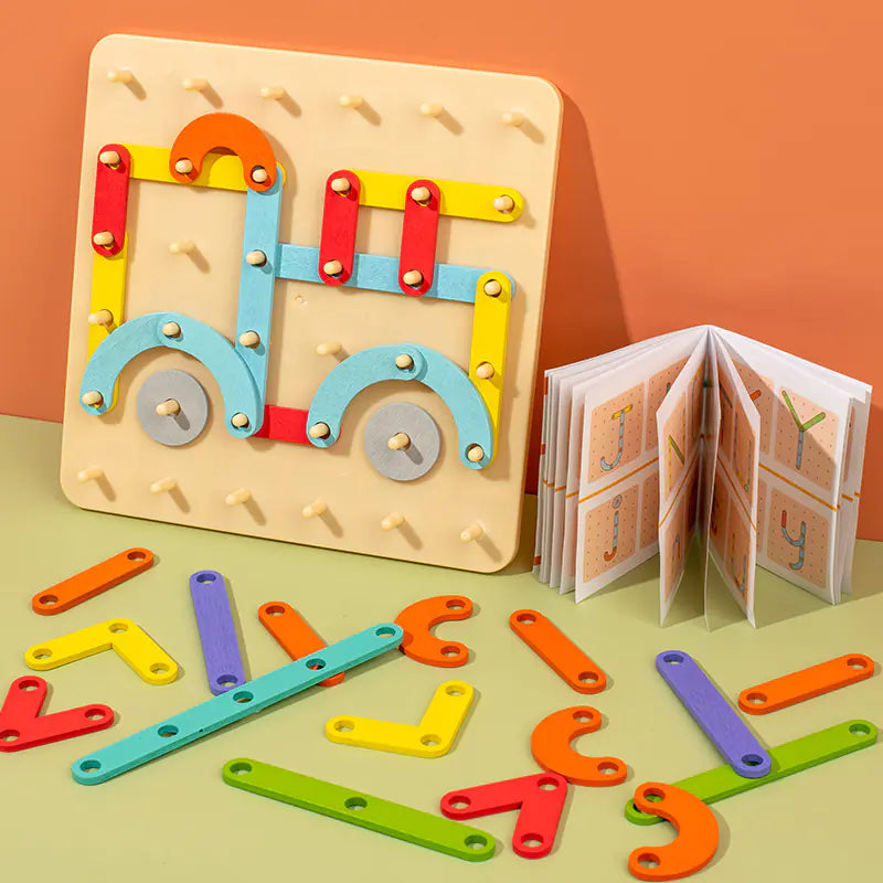 Montessori Cross-Border Letter and Number Building Blocks