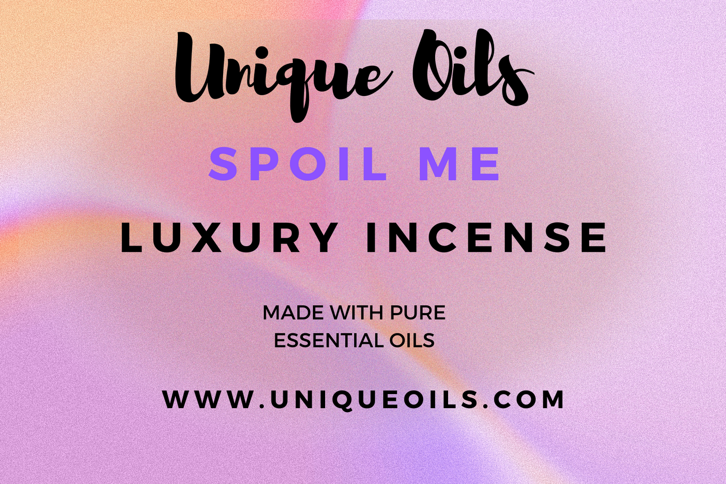 Unique Oils Luxury Incense - Spoil Me (pack of 10)