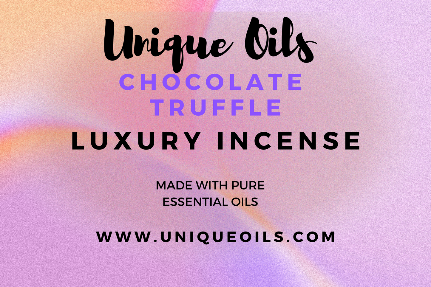 Unique Oils Luxury Incense - Chocolate Truffle (pack of 10)