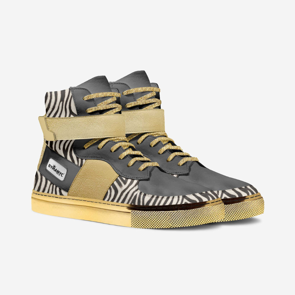 Unisex Limited Edition UPPER EAST GOLD High-Tops BYMANYC ® New York-0