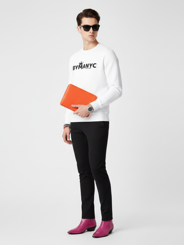 Unisex Organic Sweatshirt LOVE MANHATTAN – BYMANYC ® New York | Eco Urban Style-1