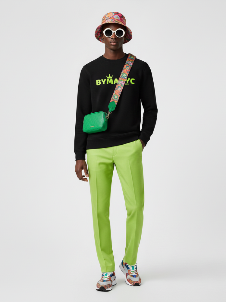 Unisex Organic Sweatshirt LOVE NYC – BYMANYC ® New York | Vegan Streetwear-1