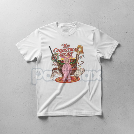 Unisex Retro Christmas Story Graphic Tee - Classic Movie Holiday Shirt, Nostalgic Leg Lamp Apparel, Funny Christmas Fan Gift
