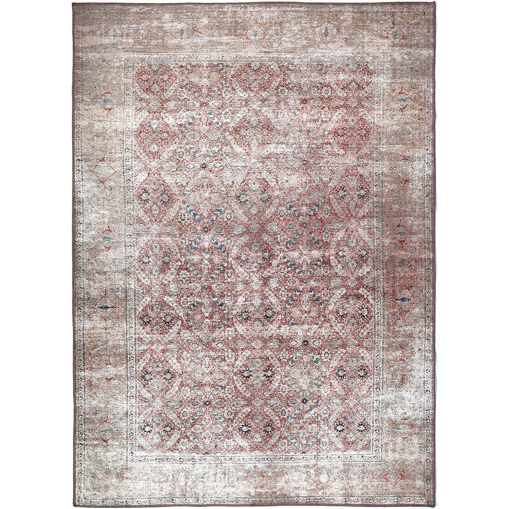 Distressed Vintage Levent Area in Beige Rug-0