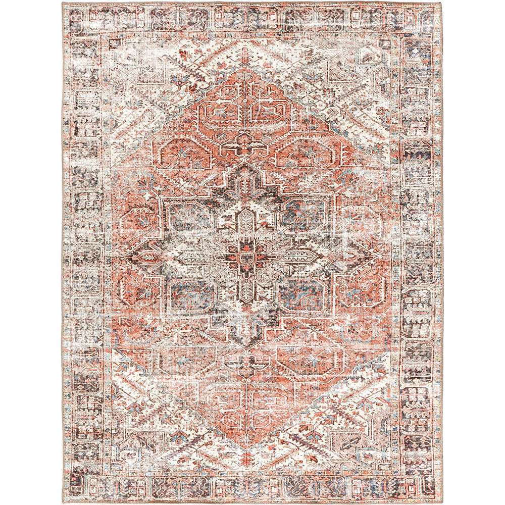 Jezebel Classic Design Machine Washable in Beige Rug-0