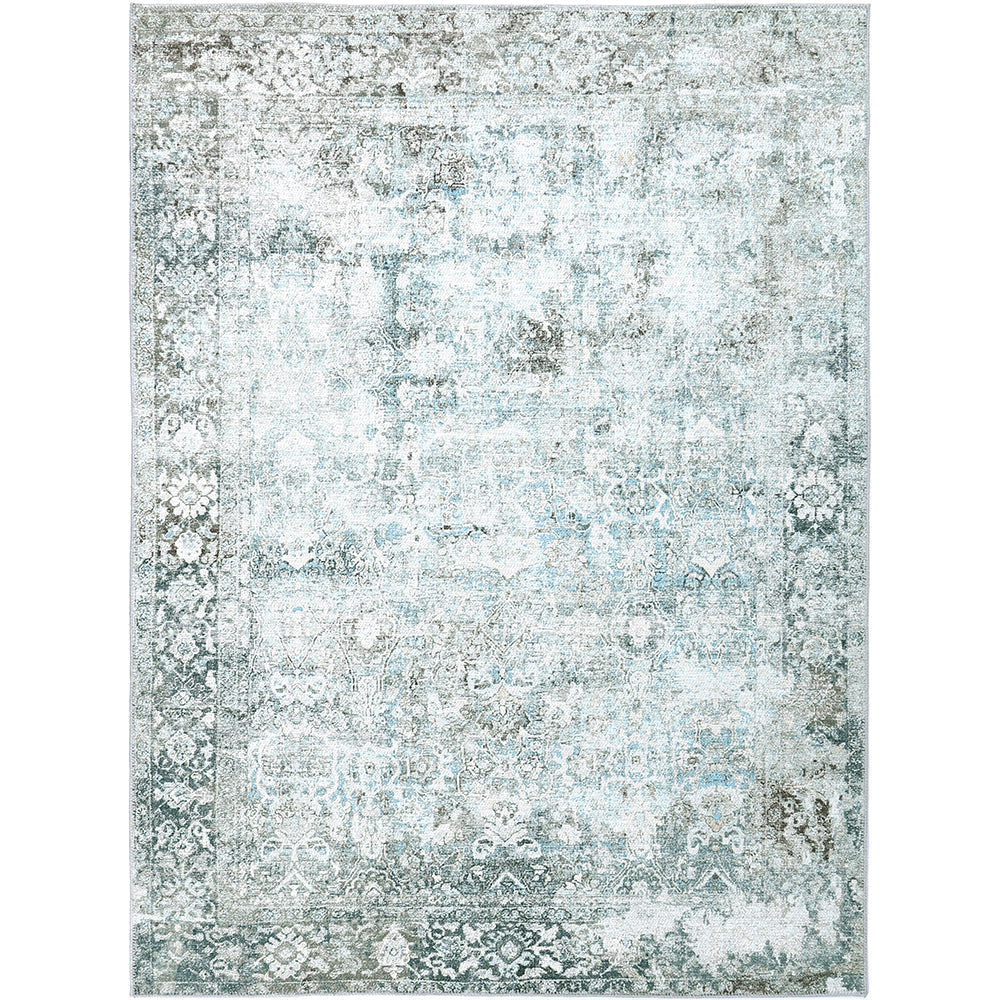 Rania Machine Washable in Blue Rug-0