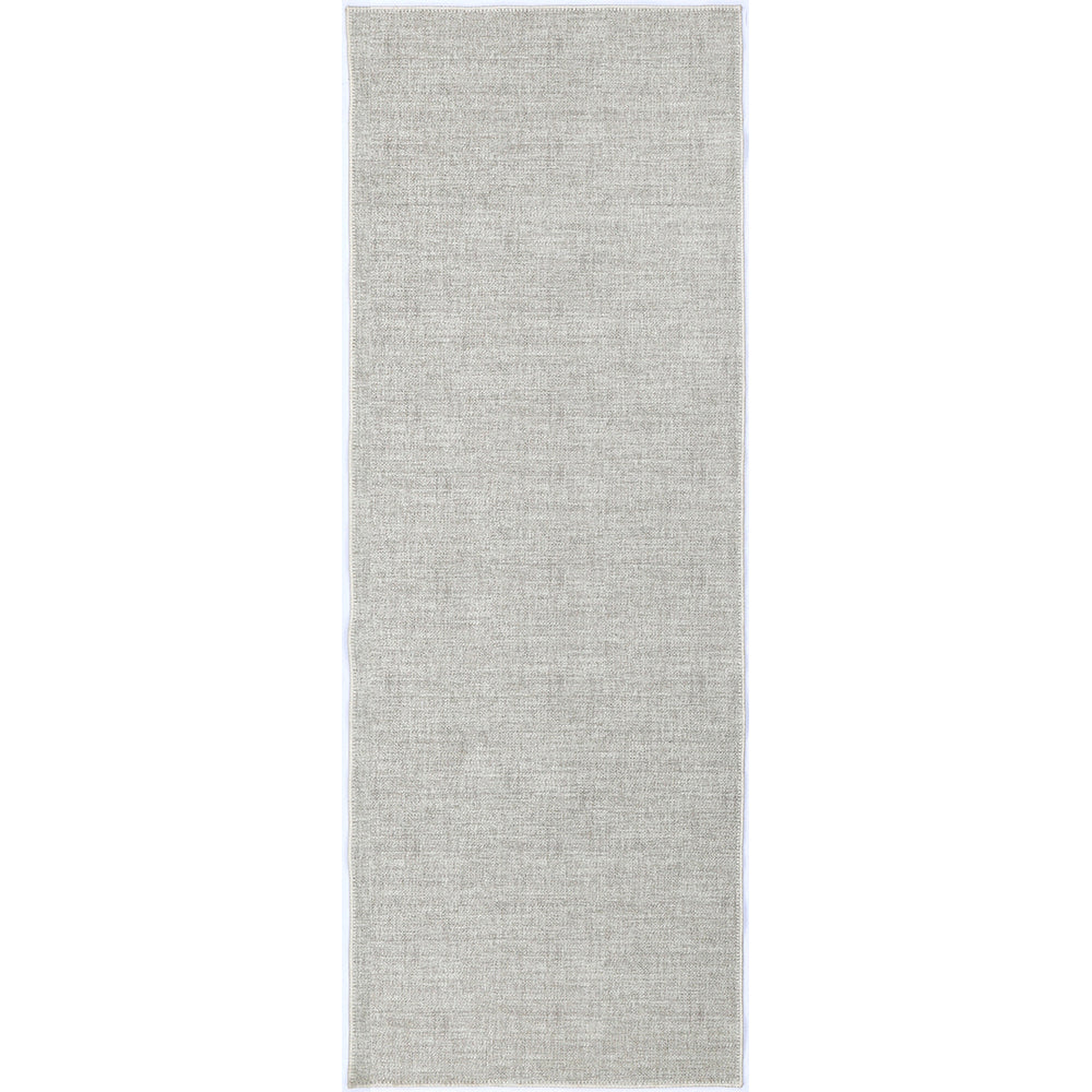 Urban Cobblestone Solid in Grey : Runner Rug-0