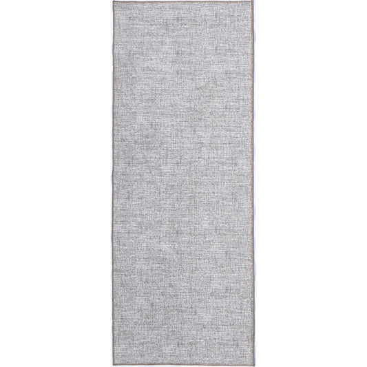 Urban Zinc Solid in Grey : Runner Rug-0