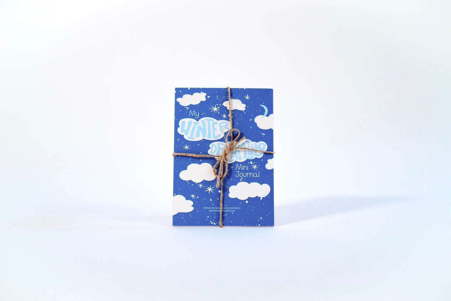 "Cozy Stitches" Trio Gift Set: Eco-Embroidery Kit, Mindfulness Journal, Mint Tea, Honey, Greeting Card (Winter Dreaming)