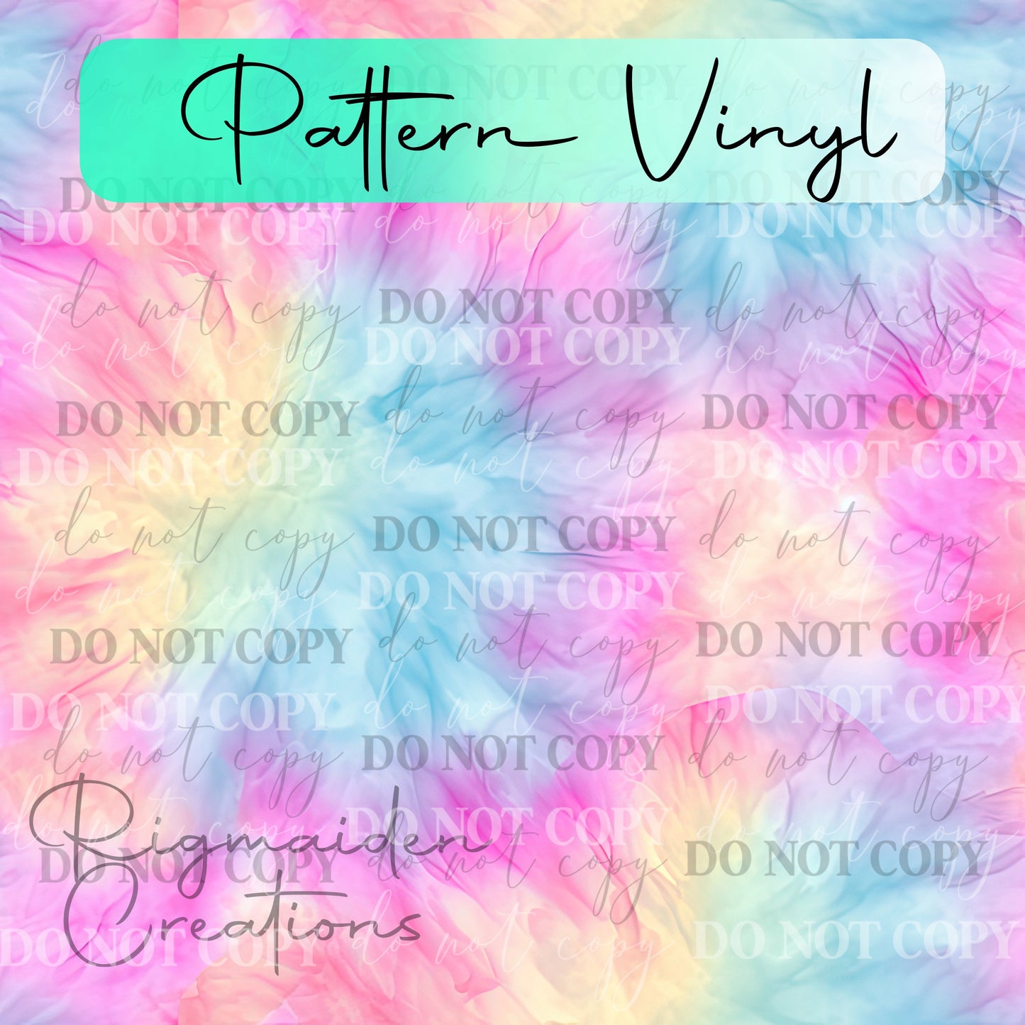 Pastel Tie Dye 2 Vinyl