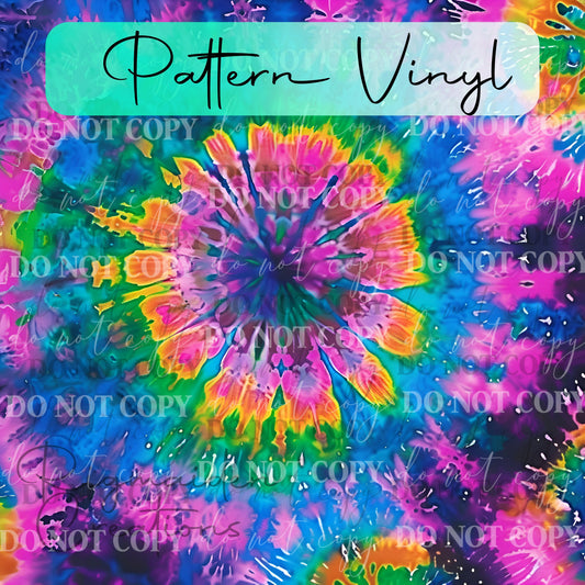 Dark Rainbow Tie Dye 1 Vinyl