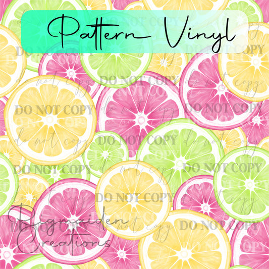 Summer Citrus Fruit Vinyl