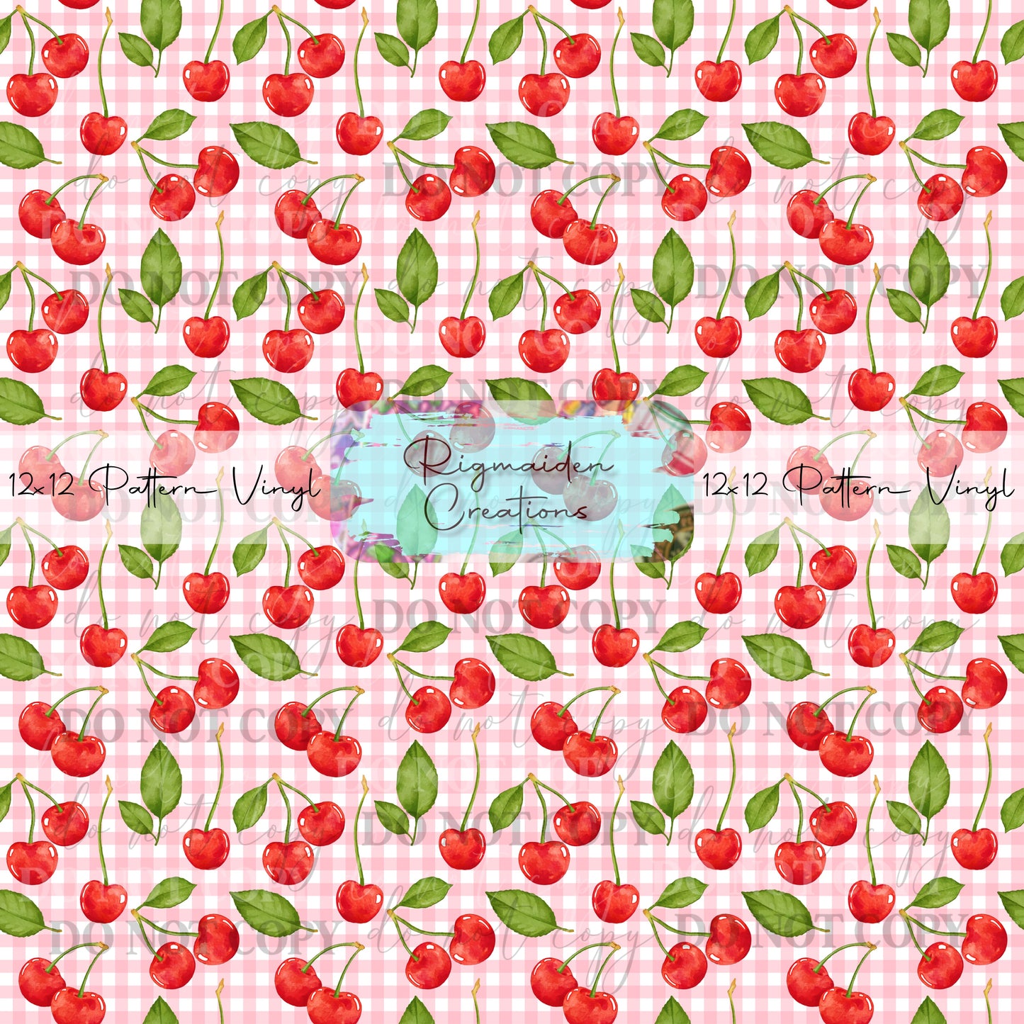Plaid Cherry Vinyl