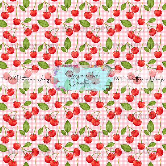 Plaid Cherry Vinyl