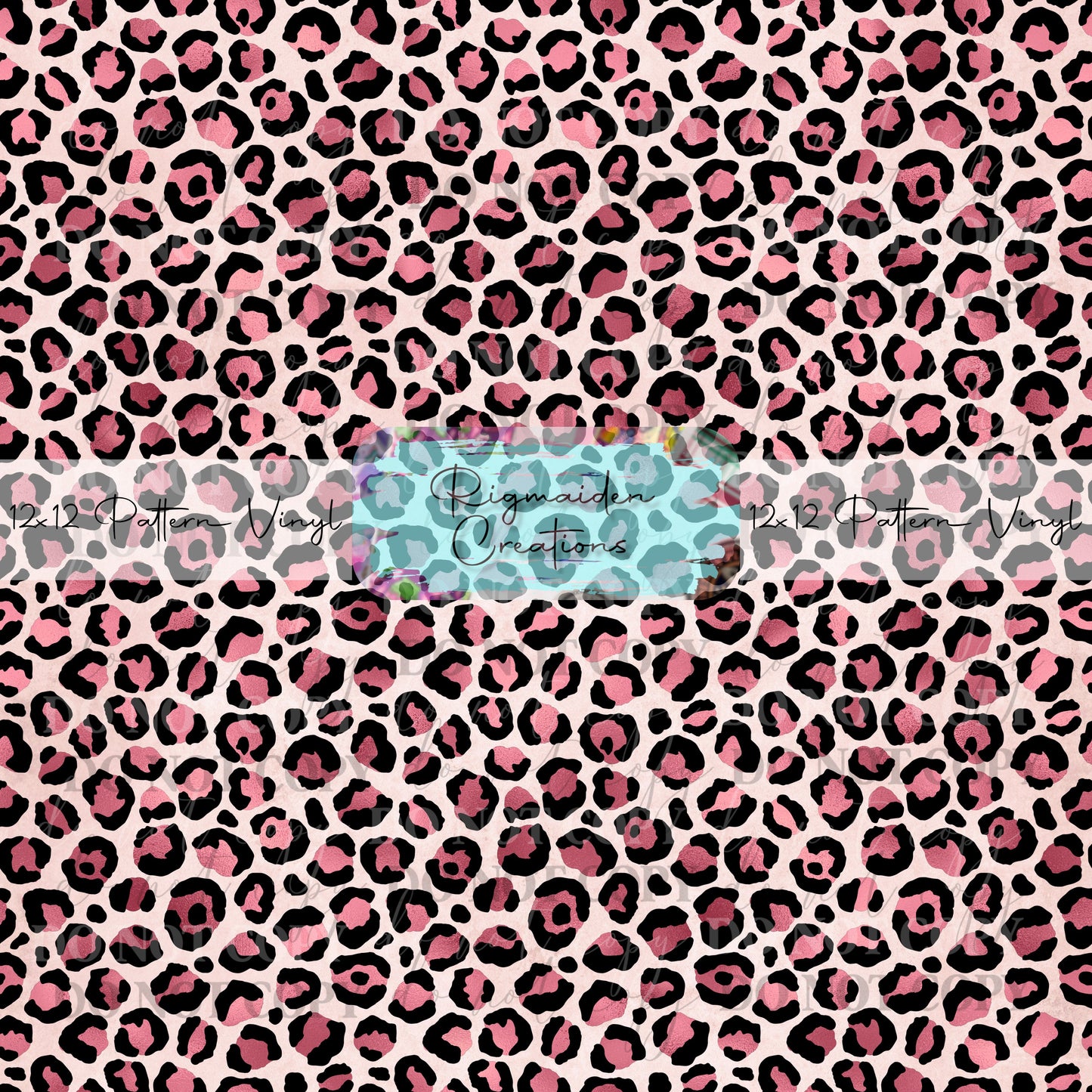 Pink Leopard Print Vinyl