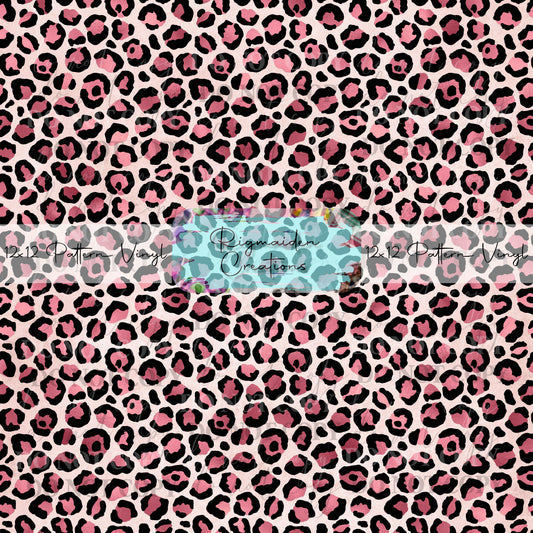 Pink Leopard Print Vinyl