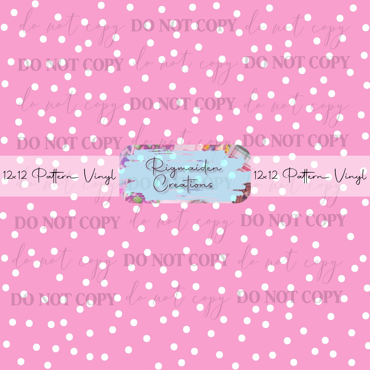 Whimsy Pink White Dots Vinyl
