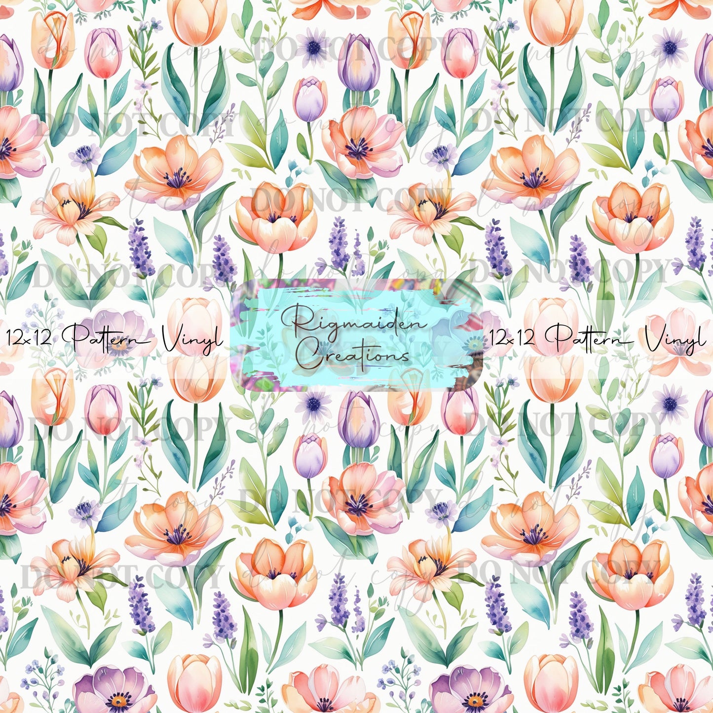 Watercolor Poppy Vinyl