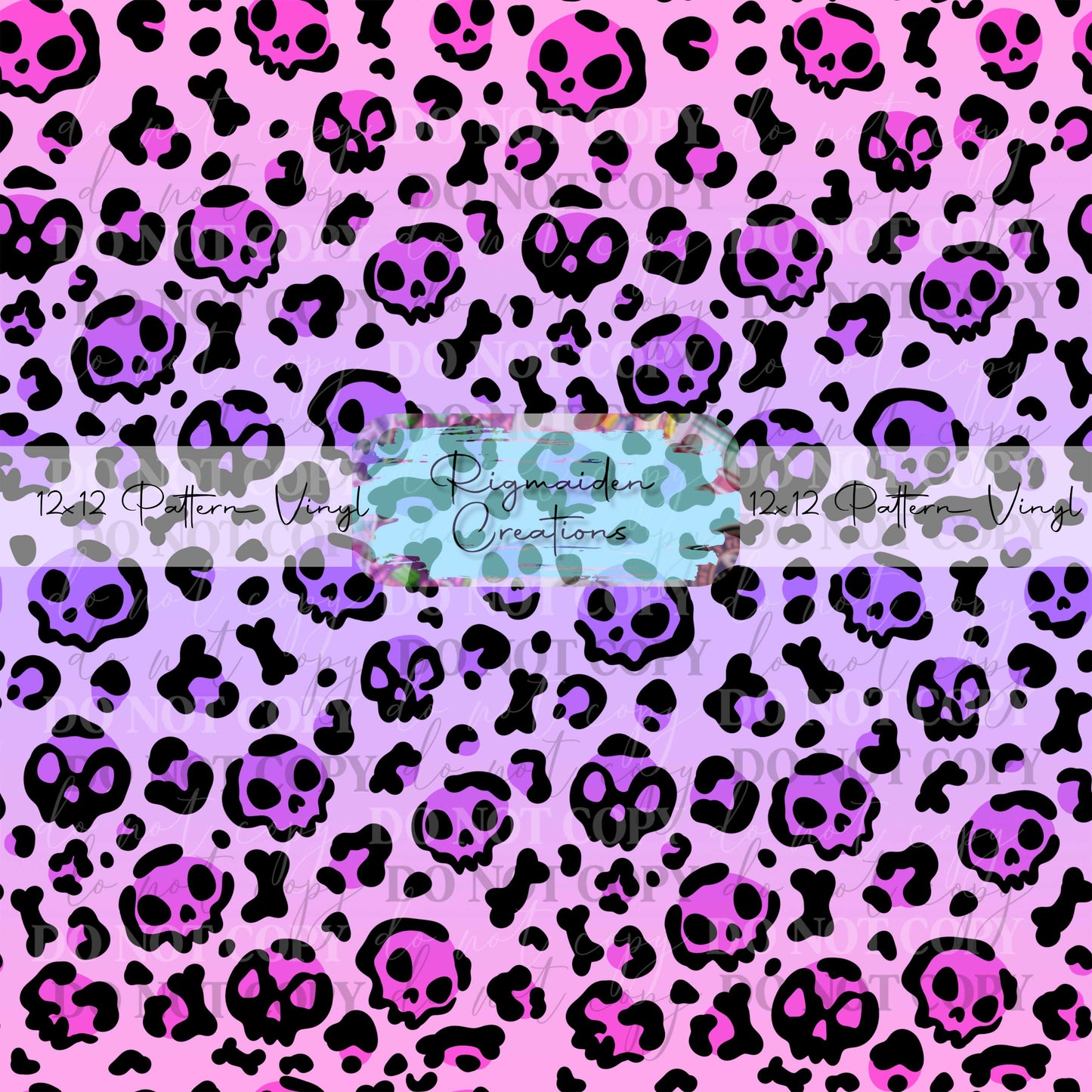 Cheetah Skull Ombre Vinyl