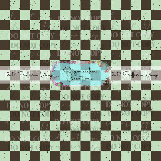 Mint Chocolate Checkers Vinyl