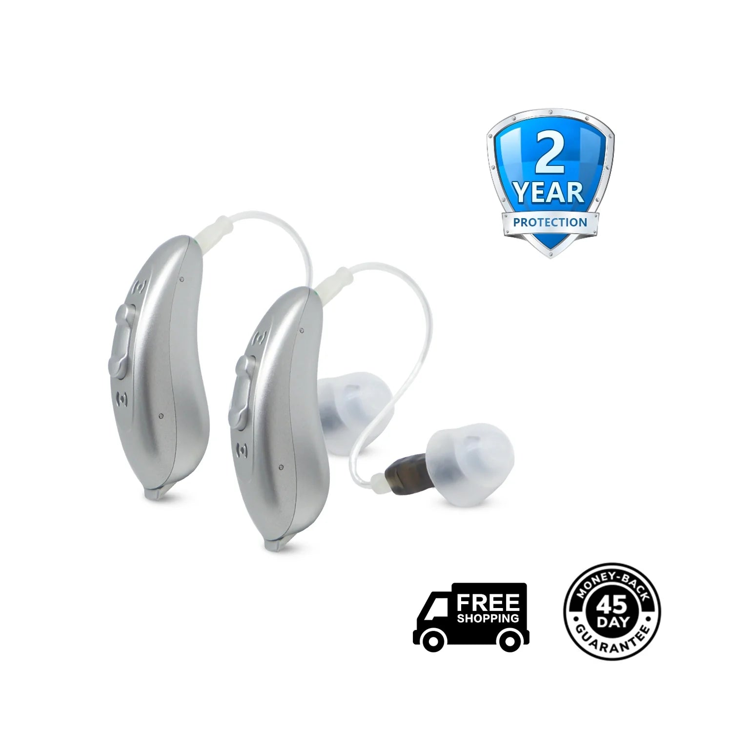 Mini RIC V03B Bluetooth Hearing Aids with App Control & 2-Year Protection Plan | CHOSGO-0