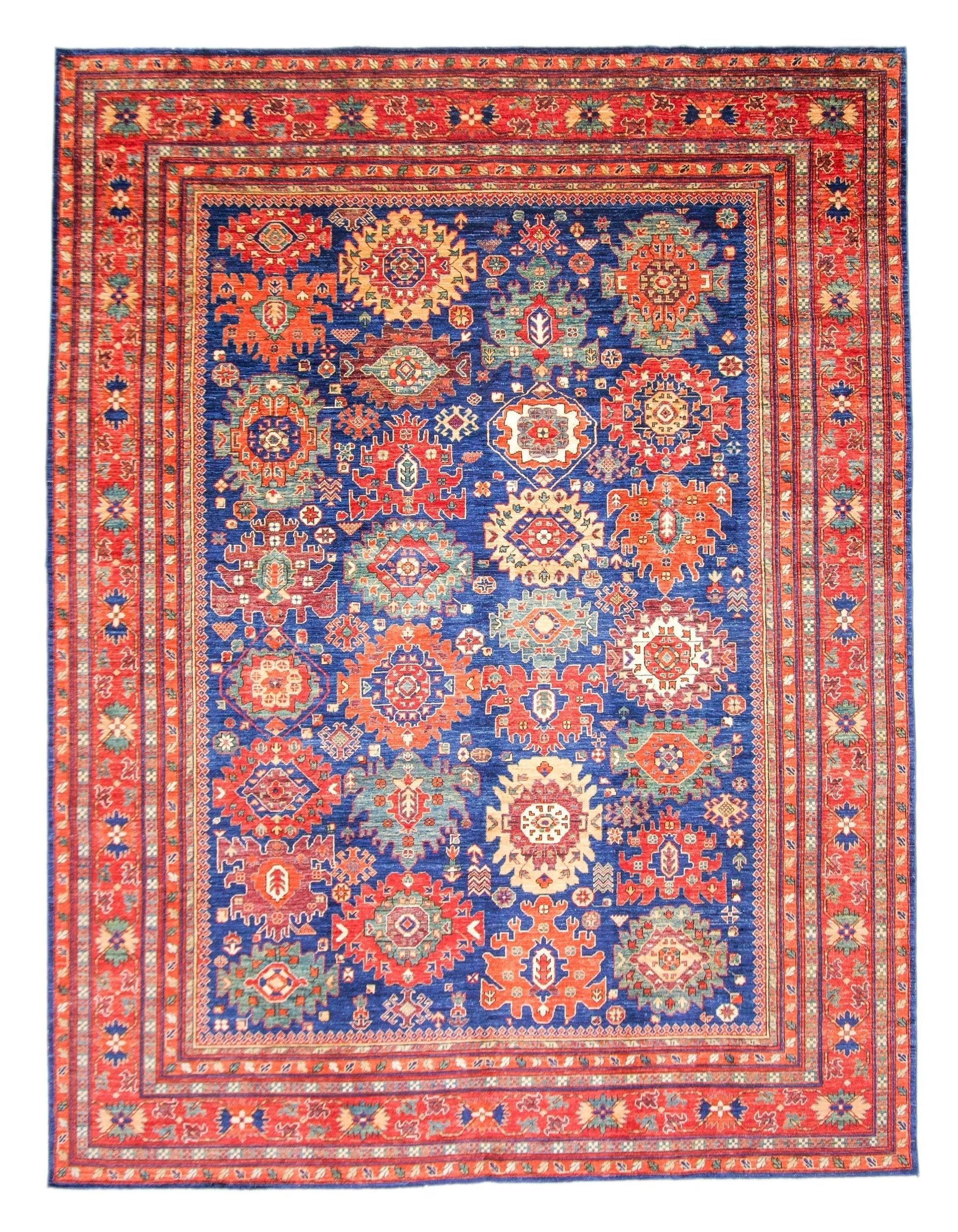 Afghan Aryana (8'10"x11'08") blue/red-0