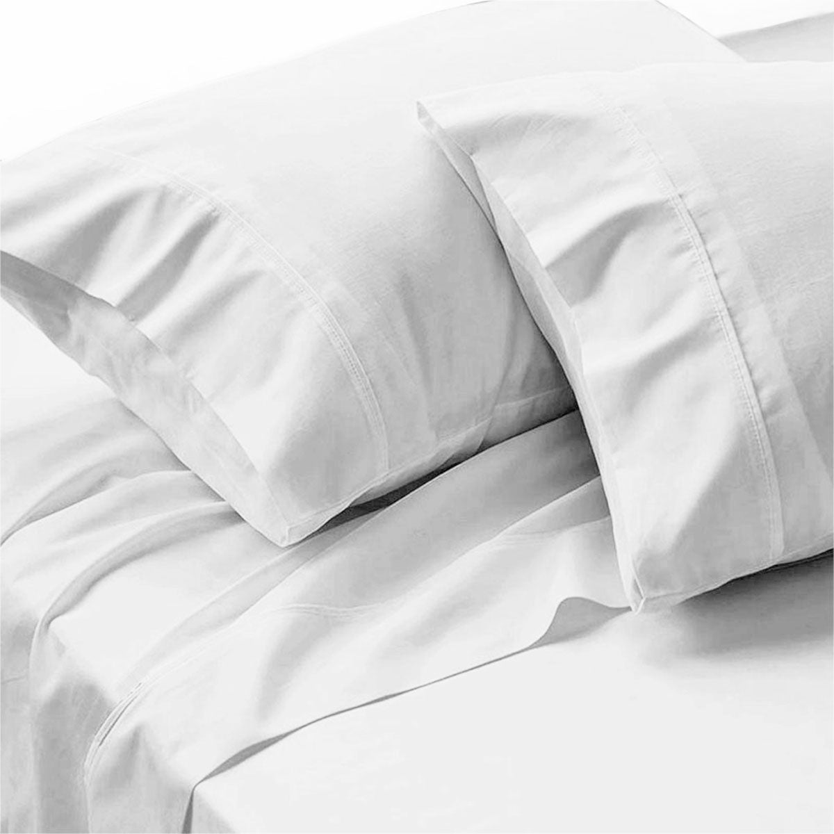 500TC Ramca White Egyptian Cotton Sheet Set Queen-0