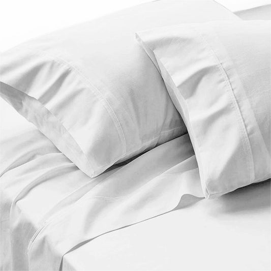 500TC Ramca White Egyptian Cotton Sheet Set Queen-0