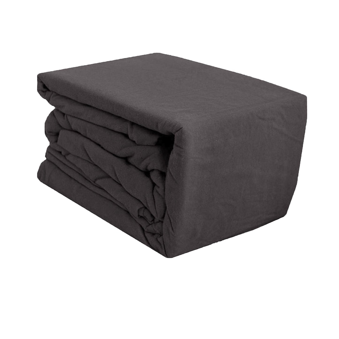NNEDSZ Egyptian Cotton Flannel Sheet Set Charcoal Single-0