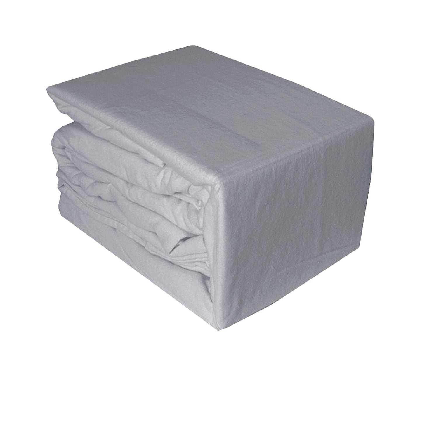 NNEDSZ Egyptian Cotton Flannel Sheet Set Silver Single-0