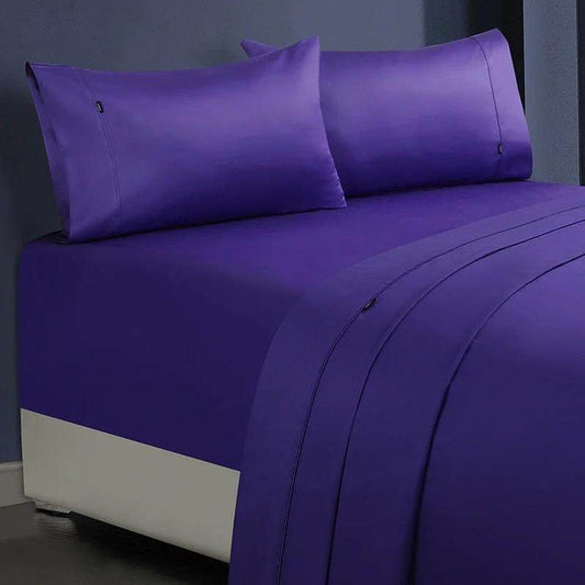 NNEDSZ 1000tc egyptian cotton sheet set 1 queen violet-0
