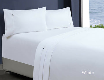 NNEDSZ 1000tc egyptian cotton sheet set 1 single white-0