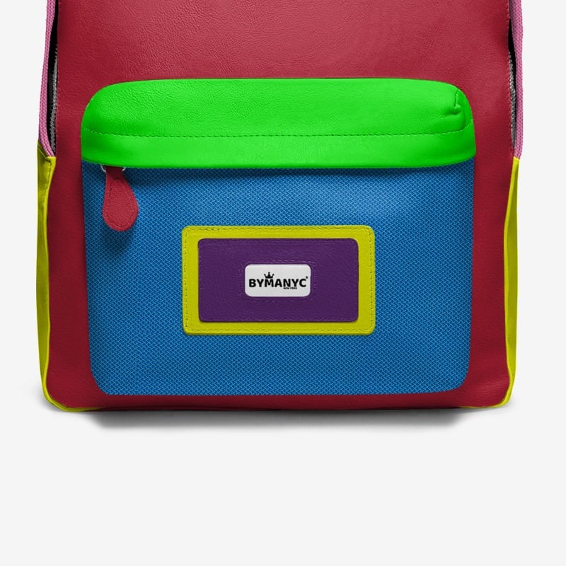 VEGAN BACKPACK SOHO NEON BYMANYC ® New York Luxury-3