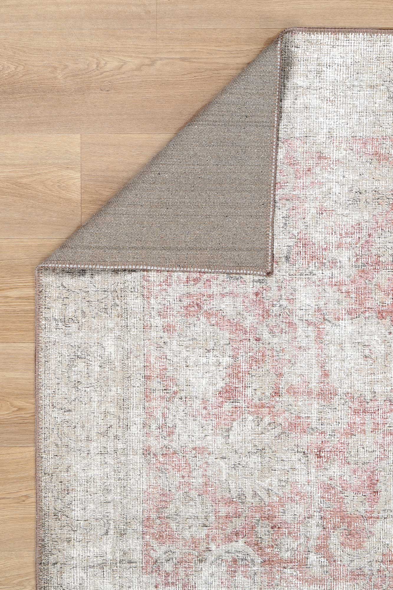 Vintage Adeline Modern in Beige : Runner Rug-4