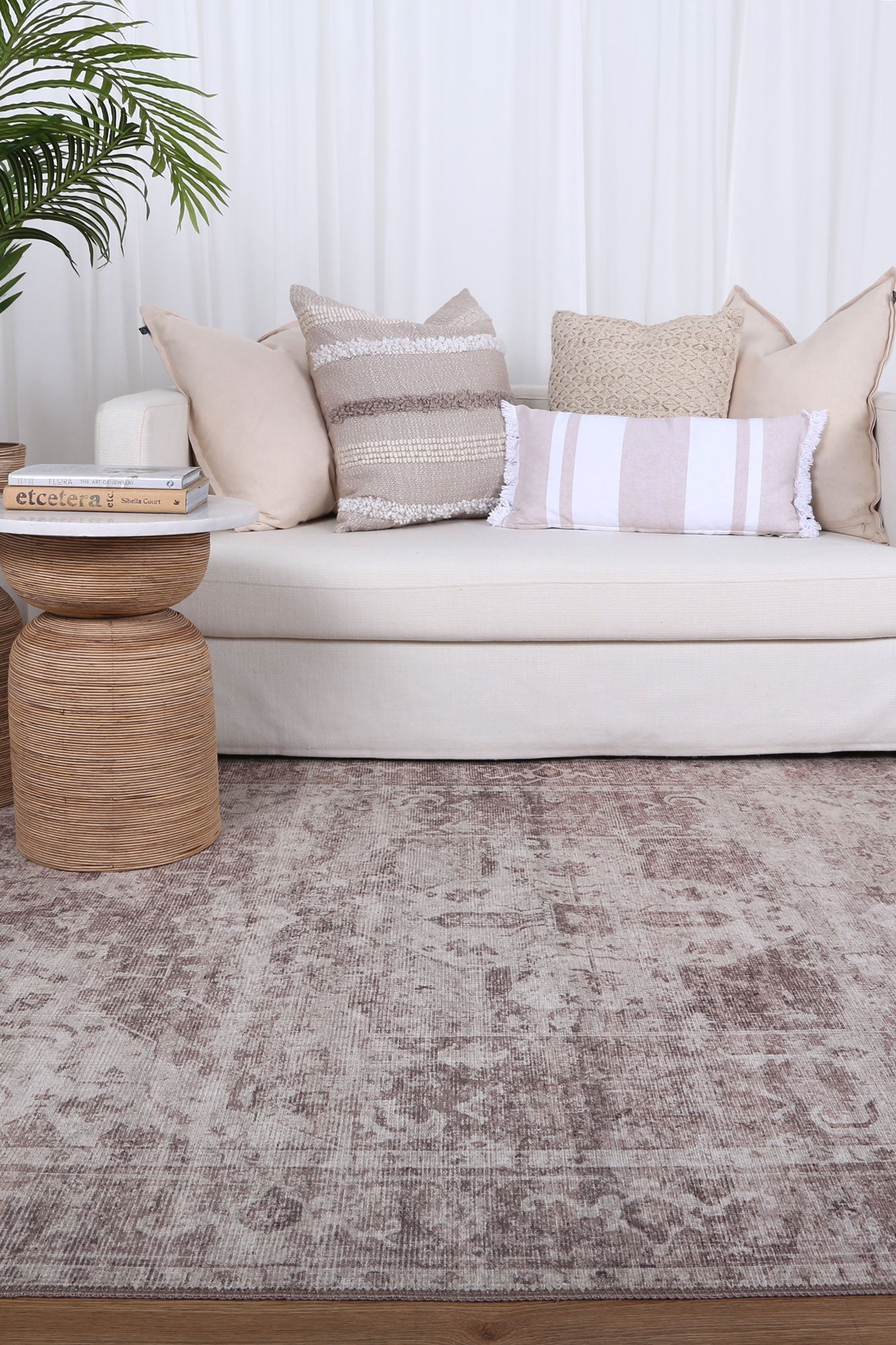 Chateau Machine Washable in Beige Rug-4