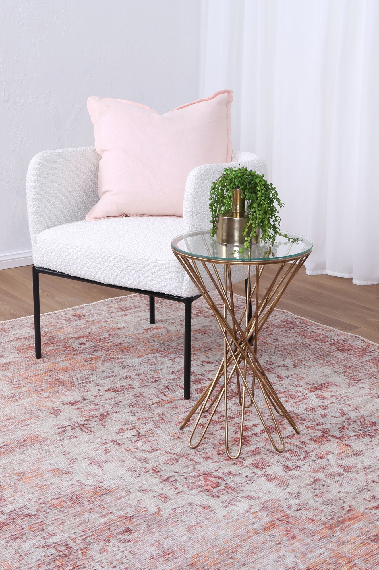 Senlis Sunset Mandarin in Orange & Pink Rug-3
