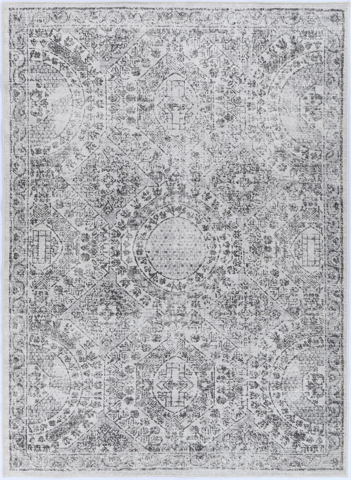 Versailles Winter modern in Grey Rug-5