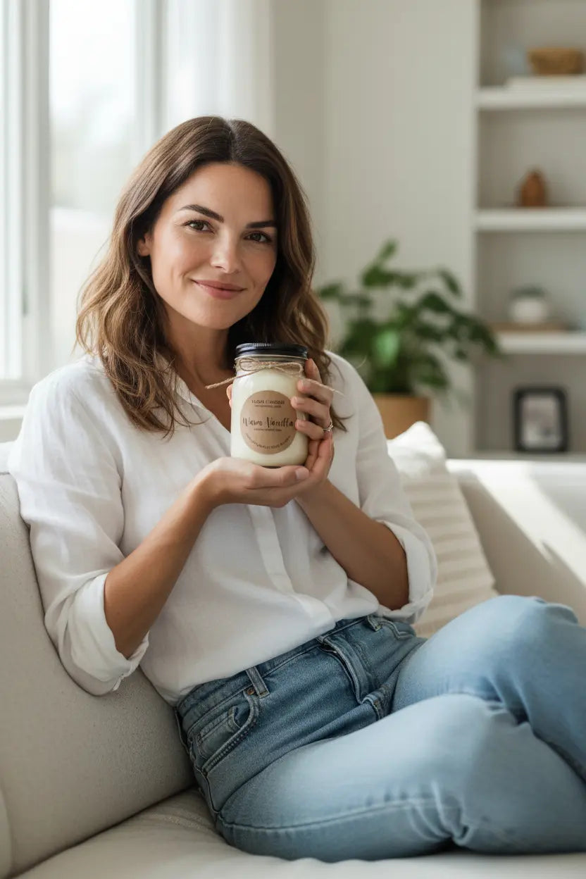 Warm Vanilla Candle | Organic Soy Candle