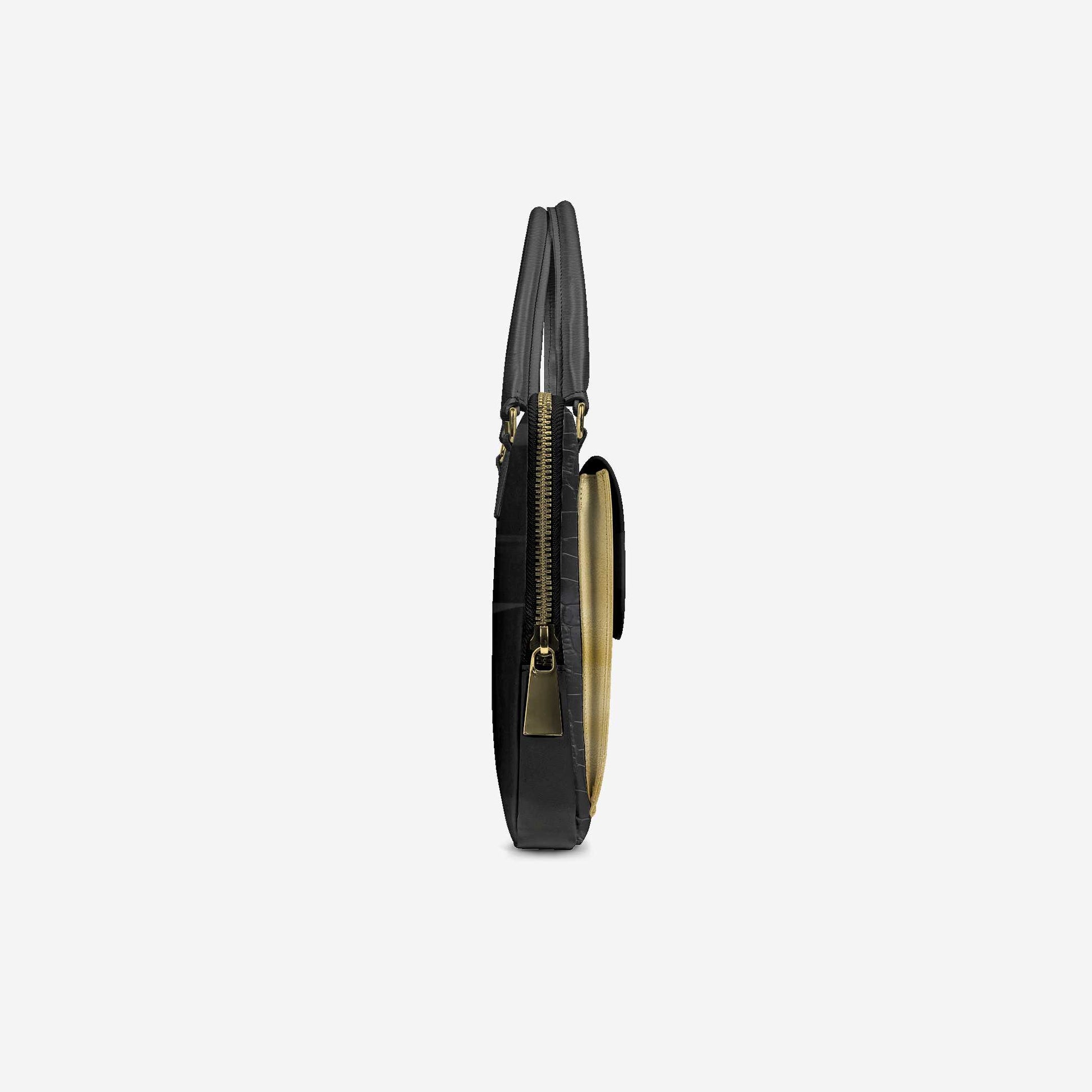 Vegan Designer Luxury Double Pocket Bag 16” | BYMANYC ® New York Elegant Edition-3