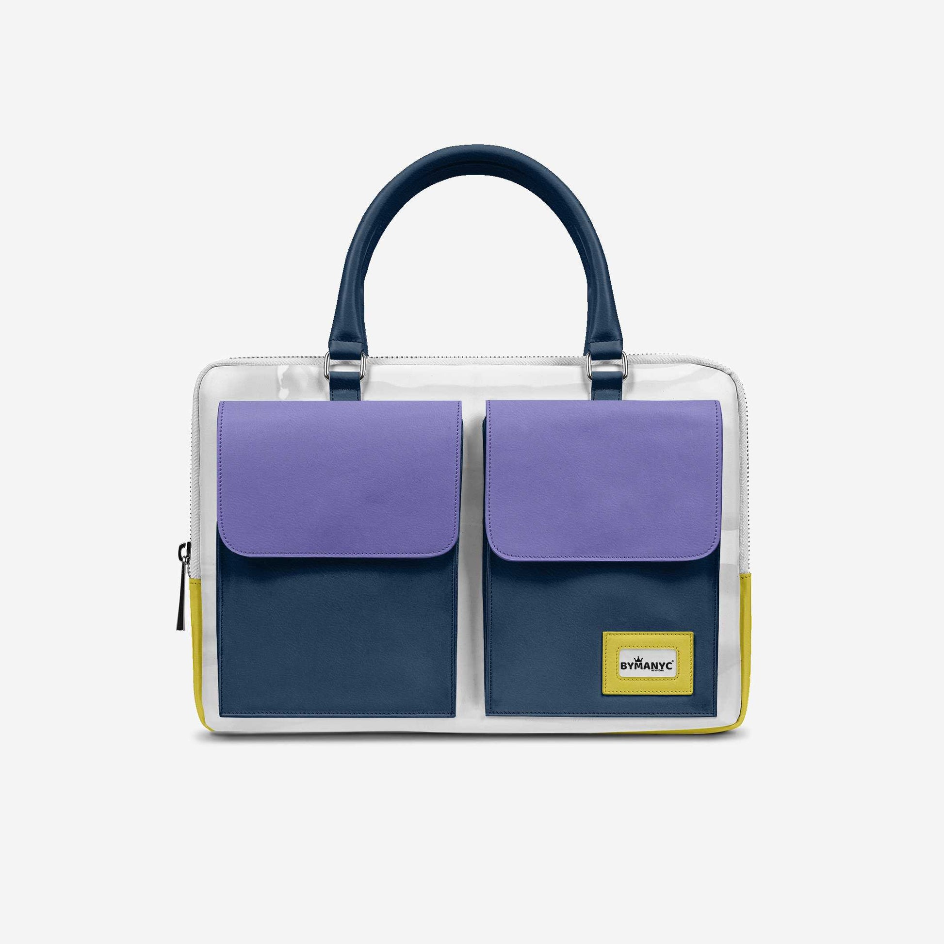 Vegan Designer Luxury Double Pocket Bag 16” | BYMANYC ® New York Elegant Edition-0