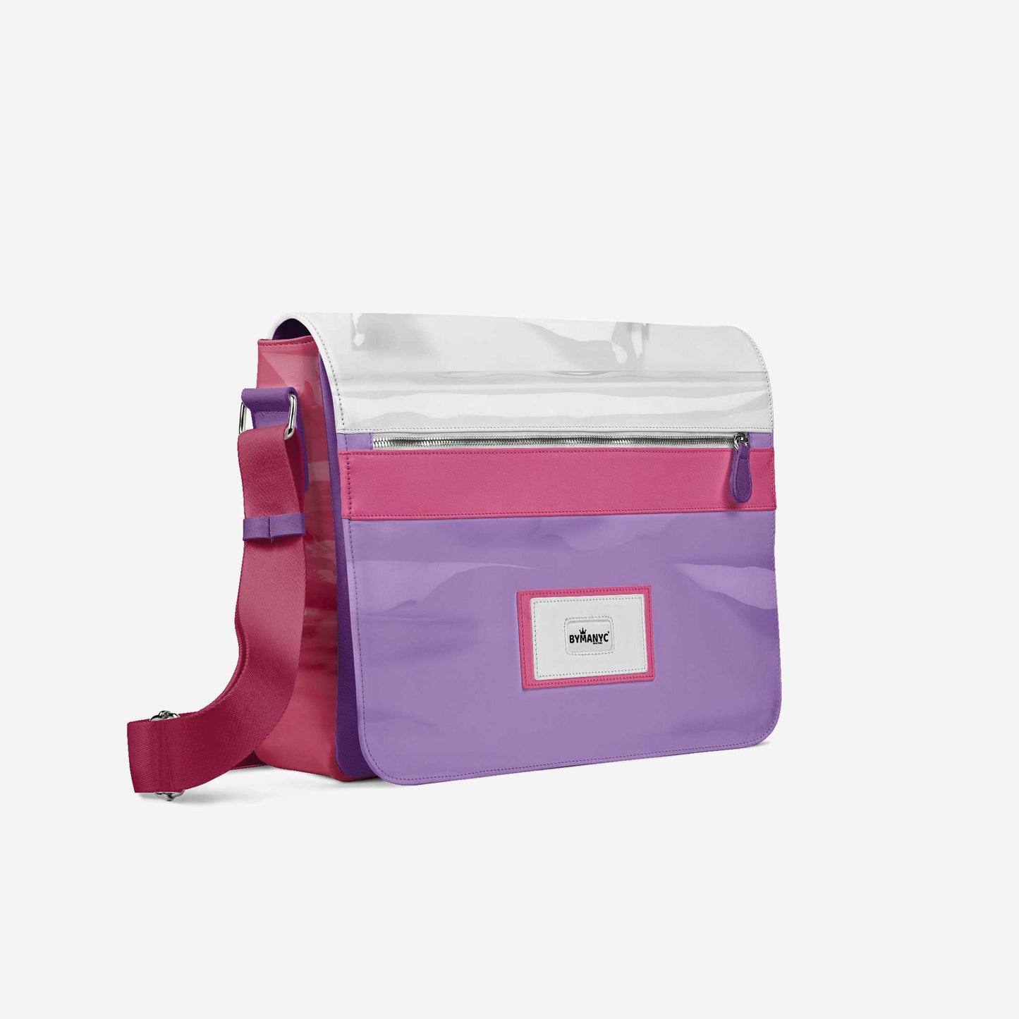 Vegan Designer Messenger Bag 16” | BYMANYC ® New York Luxury Milan Mood-1