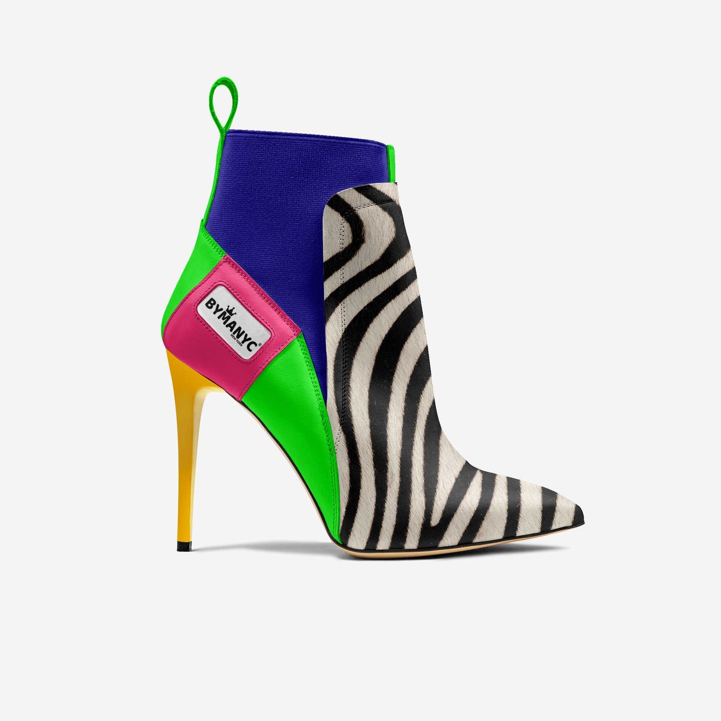 Vegan Heeled Shoe Women BYMANYC ® New York Chelsea Noir Edge-0