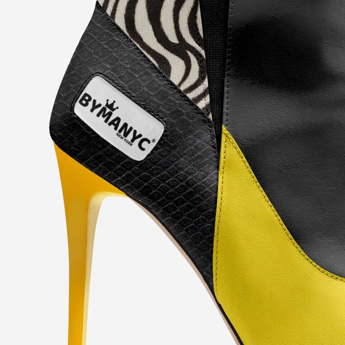 Vegan High Heel Women BYMANYC ® New York Tribeca Yellow Surge-2