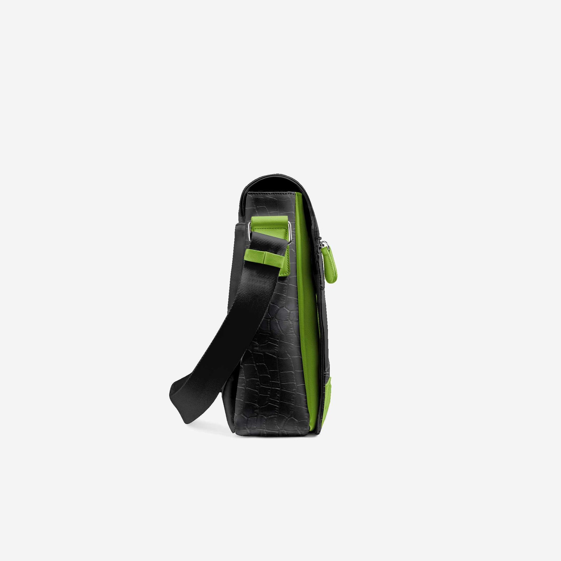 Vegan Urban Stripe Messenger Bag 16” | BYMANYC ® New York Downtown Edge-3