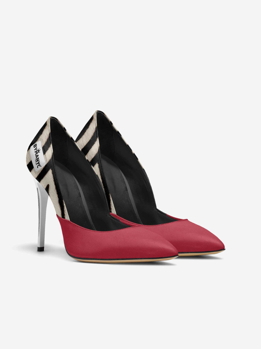 Vegan Women’s Stiletto Shoe BYMANYC ® New York – SOHO Midnight Edge-1