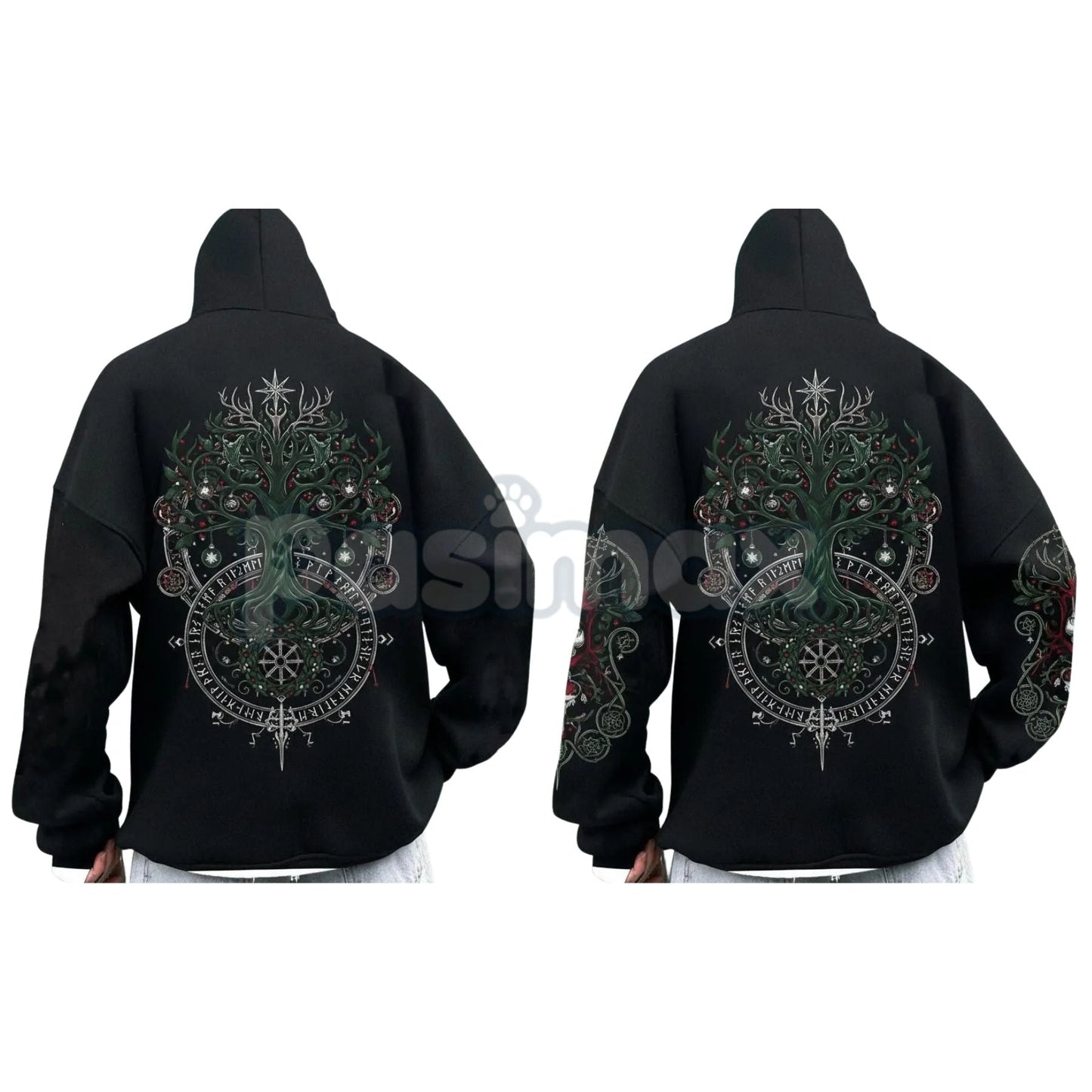 Viking Destiny Nordic Gods Hoodie – Norse Mythology Graphic Pullover, Ancient Lore & Spiritual Streetwear, Unisex