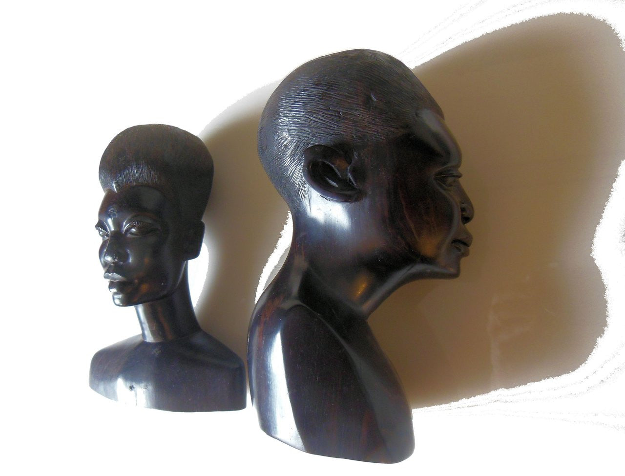 Captivating Faces - Vintage Mahogany Busts from Tanzania Mission, 1969-2