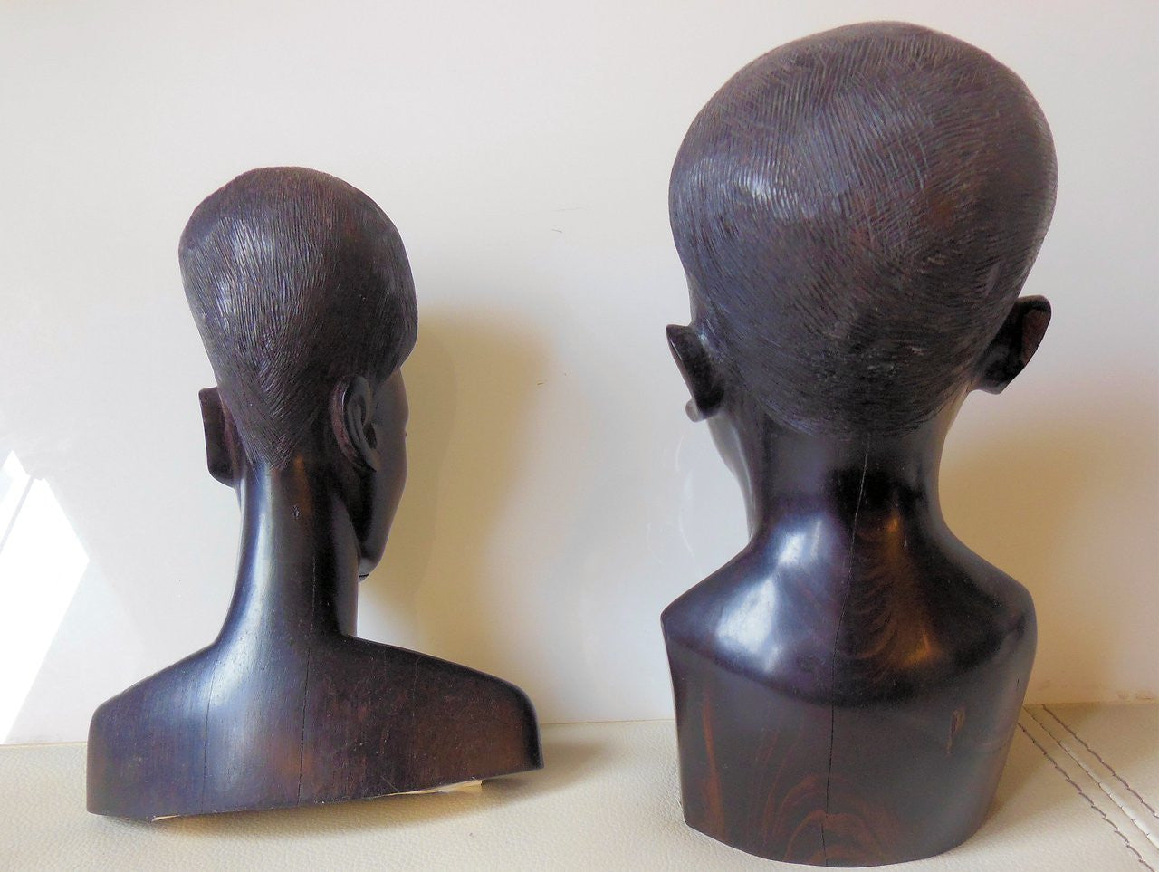 Captivating Faces - Vintage Mahogany Busts from Tanzania Mission, 1969-8